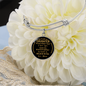 To my Daughter, Never forget that I love you-Bangle - Custom Heart Design