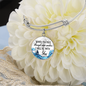 Bible Verse Bangle Bracelet-Custom Heart Jewelry