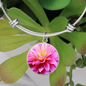 Birth Flower-November Chrysanthumum Bracelet - Custom Heart Design