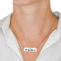 Wilderness Horizontal Bar Necklace - Custom Heart Design