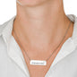 Horizontal Bar Necklace-Custom Heart Design