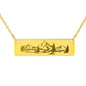 Wilderness Horizontal Bar Necklace - Custom Heart Design