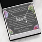 When I think of Mom I think of home, From Daughter, Scripted Love - Custom Heart Design