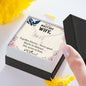To My Military Wife, Together forever-Scripted Love - Custom Heart Design