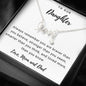 To Daughter, You are brave, strong & smart, From Mom & Dad - Custom Heart Design