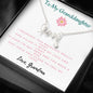 To Granddaughter, I squeezed this necklace really tight-Scripted Love - Custom Heart Design