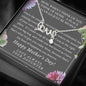 When I think of Mom I think of home, From Daughter, Scripted Love - Custom Heart Design