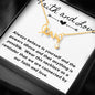 Faith and Love-Scripted Love Necklace - Custom Heart Design
