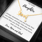 To Daughter, You are brave, strong & smart, From Mom & Dad - Custom Heart Design