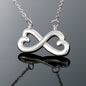 Infinity Hearts Necklace for Sister | Custom Heart Design