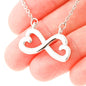 Infinity Hearts Necklace | Custom Heart Design