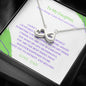 Infinity Hearts Necklace for Daughter, From Dad | Custom Heart Design
