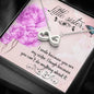 Infinity Hearts Necklace for Sister | Custom Heart Design