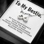 Infinity Hearts Necklace for Best Friend | Custom Heart Design
