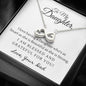 Infinity Hearts Necklace for Daughter From Dad | Custom Heart Design