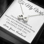 Infinity Hearts Necklace for Wife | Custom Heart Design