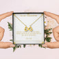 Daughter Infinity Necklace, From Dad-I would change the world for you | Custom Heart Design