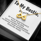 Infinity Hearts Necklace for Best Friend | Custom Heart Design