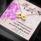 Infinity Hearts Necklace for Sister | Custom Heart Design