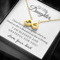 Infinity Hearts Necklace for Daughter From Dad | Custom Heart Design