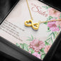 Infinity Hearts Necklace for Sister | Custom Heart Design