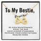 Infinity Hearts Necklace for Best Friend | Custom Heart Design
