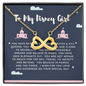 Disney Girl-Infinity Necklace - Custom Heart Design