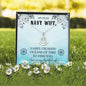 To Dear Navy Wife-Heart of the Ocean Necklace - Custom Heart Design