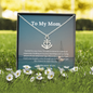 To Mom, I am because of you-Heart of the Ocean Necklace - Custom Heart Design