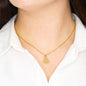 To Dear Navy Wife-Heart of the Ocean Necklace - Custom Heart Design