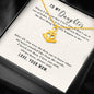 You're the best thing that ever happen to me, From Mom-Heart of the Ocean Necklace - Custom Heart Design