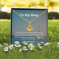 To Mom, I am because of you-Heart of the Ocean Necklace - Custom Heart Design