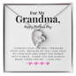 *For My Grandma, Happy Mother's Day-Forever Love Necklace - Custom Heart Design