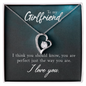 Girlfriend Heart Necklace, Forever Love Heart Necklace To My Girlfriend | Custom Heart Design