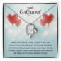 Girlfriend Heart Necklace, Forever Love Heart Necklace To My Girlfriend | Custom Heart Design