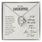 Daughter Floating Heart Necklace, Heart Necklace | Custom Heart Design