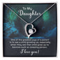 Daughter Floating Heart Necklace, Heart Necklace | Custom Heart Design