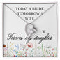 Daughter Floating Heart Necklace, Heart Necklace | Custom Heart Design