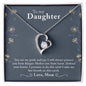 Daughter Floating Heart Necklace, Heart Necklace for Daughter | Custom Heart Design