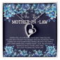 Mom In Law Jewelry, Heart Necklace for Mother in Law, Floating Heart Necklace - Custom Heart Design