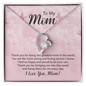 Mom Jewelry, Gold Heart Necklace for Mom, Floating Heart Necklace | Custom Heart Design