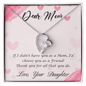 Mom Jewelry, Heart Necklace for Mom, Floating Heart Necklace - Custom Heart Design