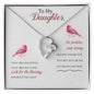 Daughter Floating Heart Necklace, Heart Necklace | Custom Heart Design