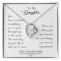 Daughter Floating Heart Necklace, Heart Necklace | Custom Heart Design
