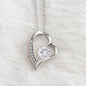 Daughter Floating Heart Necklace, Heart Necklace for Daughter | Custom Heart Design