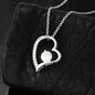 Wife Heart Necklace, Floating Heart Necklace, Beautiful Wife Necklace-Forever until the end | Custom Heart Design