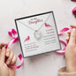 Daughter Floating Heart Necklace, Heart Necklace | Custom Heart Design