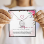 Mother in Law Jewelry, Heart Necklace for Mom, Floating Heart Necklace | Custom Heart Design