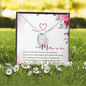 Mother in Law Jewelry, Heart Necklace for Mom, Floating Heart Necklace | Custom Heart Design