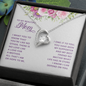 Meaningful Forever Love Heart Necklace for Mom | Custom Heart Design